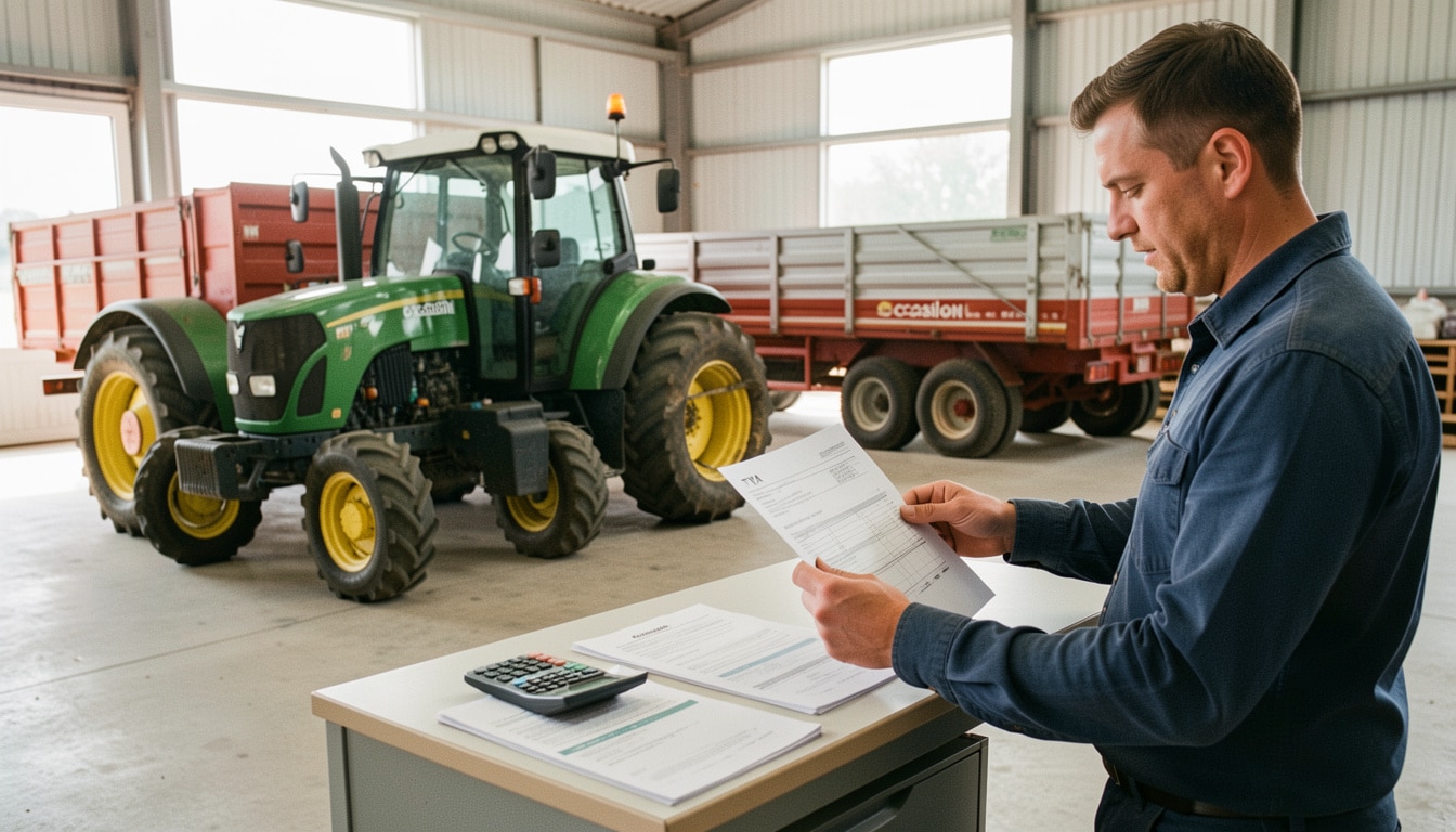 TVA sur le matériel agricole d’occasion : règles et calcul